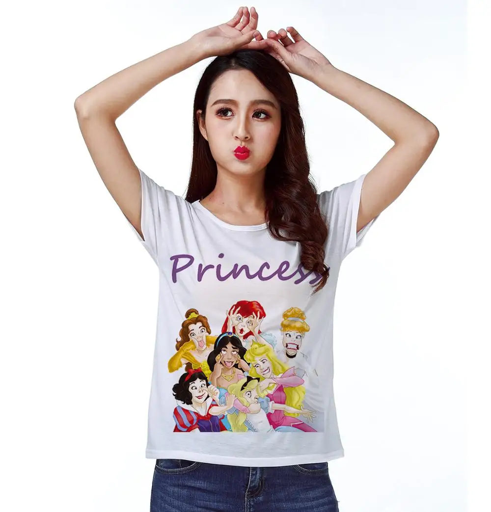 

T-shirt Top Tee Funny Sweet Cute Seven Girl Grimace Smile Summer Party 0019