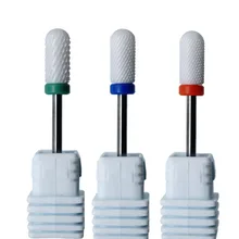 1 Набор 6,0 керамический сверло для ногтей фрезы пилка для ногтей для электродрель для обработки ногтей биты маникюрная машина устройство аксессуар инструменты для ногтей