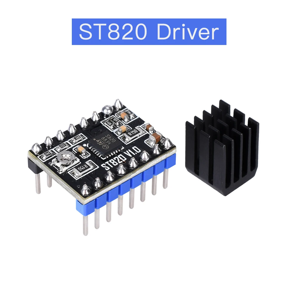 

ST820 Motor Driver Stepping Smallest 45V Microstepping Peak Current 2.5A RMS Current 1.5A TMC2130 256 3D Printer Accessories