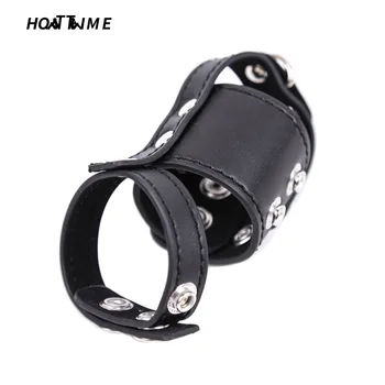 

PVC Leather Rivets Penis Ring Cock Ring hanging Restraint Men Erotic Fetish BDSM Couples Slave Adult Sexual Love Bondage HOTTIME