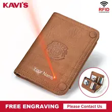 KAVIS marka 100% portfel ze skóry naturalnej mężczyźni męska kopertówka torba moneta kiesa portfel Portomonee PORTFOLIO zacisk na pieniądze poręczna torebka(China)