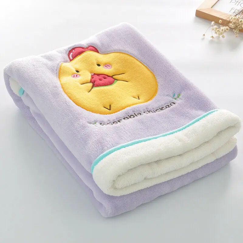 Бренд симпатичное одеяло для малыша/одеяло в кроватку мягкий микрофибровый плюш двойной точечный бэк полотенце-накидка Одеяло 75*100 см/100*150 см - Цвет: K  size S