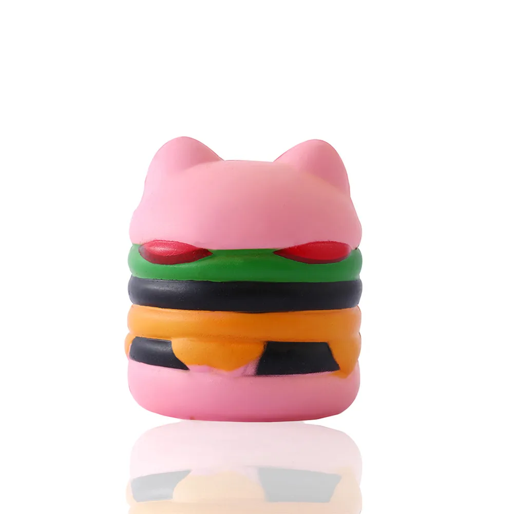 9,5 см мягкий медленно поднимающийся милый Jumbo Squeeze Yummy гамбургер кошка Медведь телефон ремни DIY Декор хлеб детская игрушка подарок