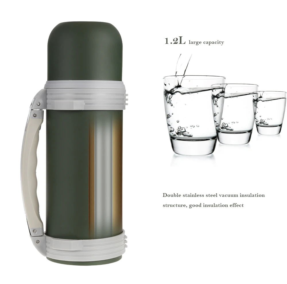 1.2L Stainless Steel Vacuum Cup Travel Mug