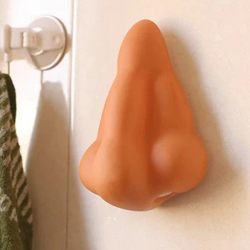 

Fun Soap Dispenser Nose Shaped Suction Cup Shower Shampoo Gel Dispensers Bathroom Accessories XH8Z