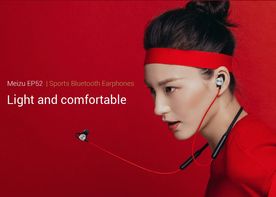 Meizu EP52, беспроводные наушники, Bluetooth 4,1, спортивные наушники, стерео гарнитура, IPX5, водонепроницаемые наушники с микрофоном