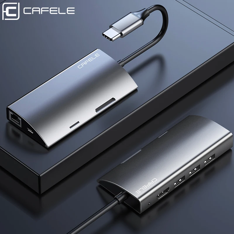CAFELE универсальный USB концентратор, Тип C до Мульти USB 3,0 HDMI адаптер док-станция для MacBook Pro Аксессуары USB-C Тип C 3,1 сплиттер