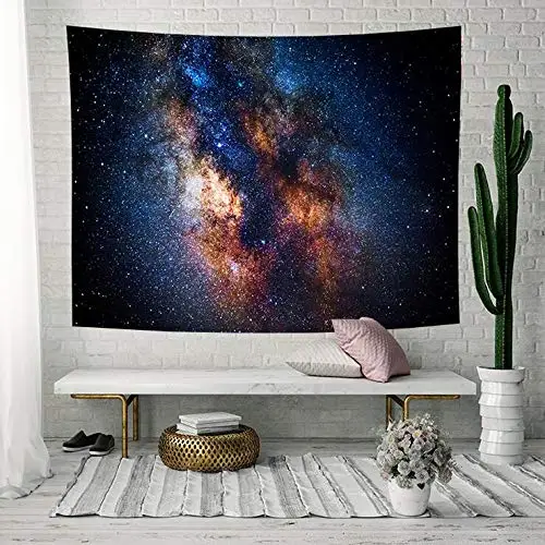 SUO AI текстиль гобелен темно синий Galaxy Star настенный простыня одеяло для