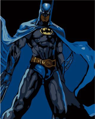 

Frameless picture on wall acrylic paint by numbers diy painting by numbers unique gift oil painting Movie Heroes Batman