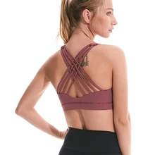 Женские Классические ремешки с перекрестными ремешками, очень поддерживающий мягкий поддерживающий спортивный лифчик для похудения