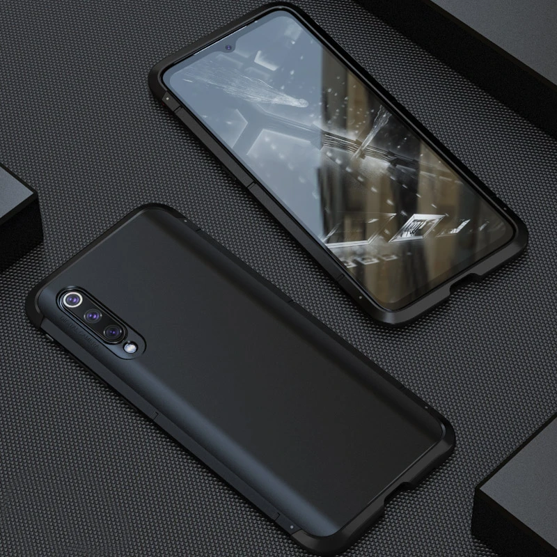 

Shockproof Metal Bumper Case For Xiaomi Mi 9 Case Mi9 Cover Anti Fingerprint Hard PC Back Cover Xiomi Xiaomi Mi 9 Case Armor M9