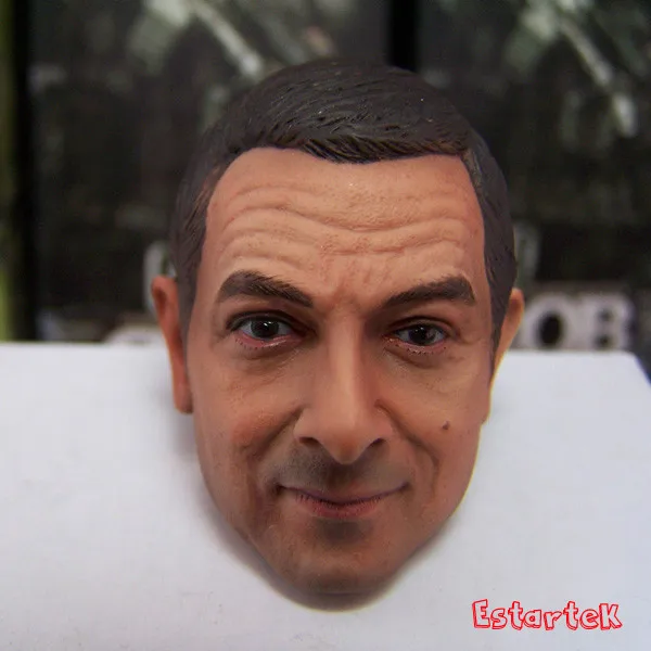 

[ESTARTEK] 1/6th Scale Funny Star Agent 007 Mr Bean Head Sculpt for 12" Collectible Action Figure DIY