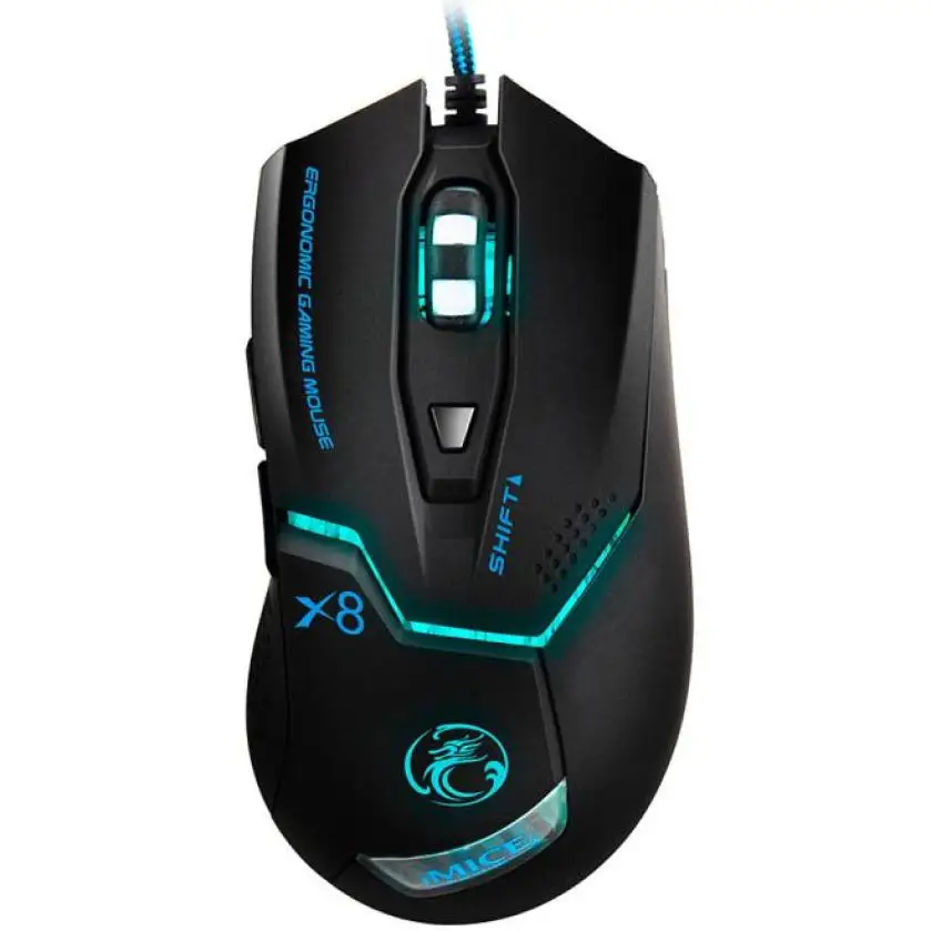 

New Mouse 3000 DPI LED Optical 6D USB Wired Gaming Game Mouse For PC Laptop Game RE18