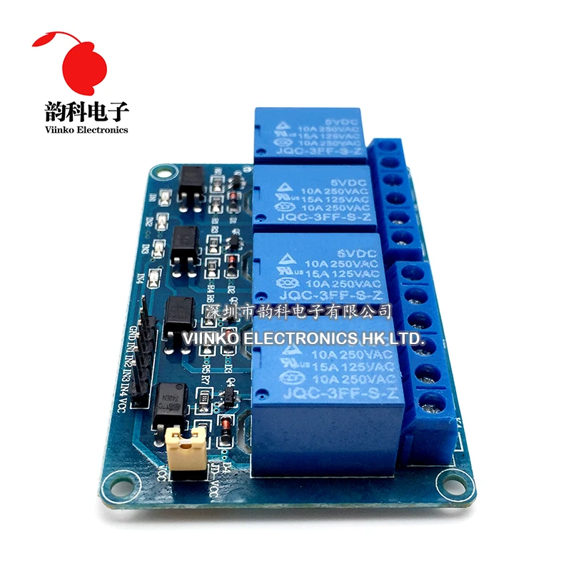 30 шт. 5 В 4 канала реле модуль щит для Arduino ARM PIC AVR DSP электронной 5 В 4 канала реле новейшее