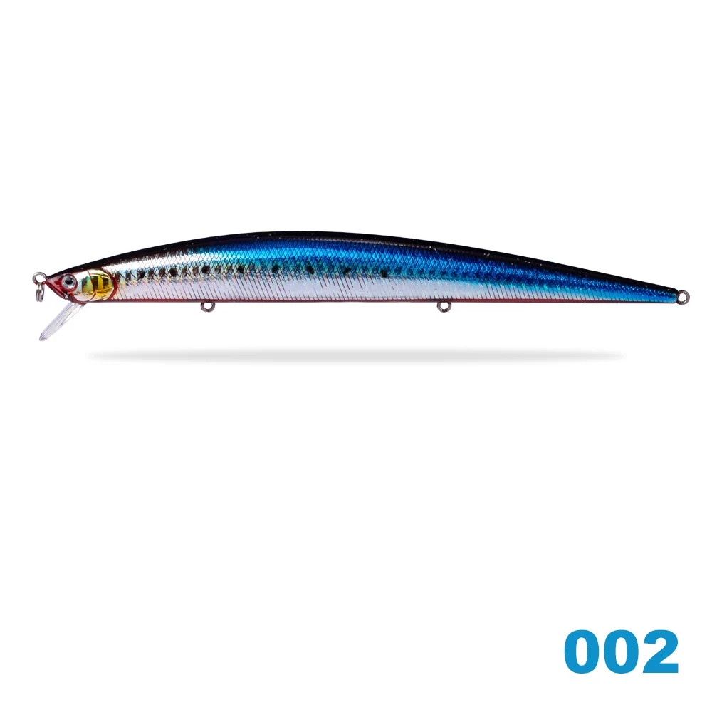 Hunthouse Tide Slim Minnow flyer175 плавающая жесткая приманка для рыбалки Морская рыбалка 175 мм 25 г/34 г ABS пластик для морской щуки - Цвет: 25g-A002