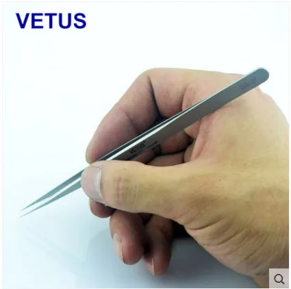 

SS-JP Super Precision Professional Pincet Tweezers Tool 302 Stainless Steel Pincet Eyelashes Tweezer for Eyelash Extension Vetus