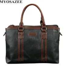 Модный бренд дизайн для мужчин's Портфели Сумка сумки для мужчин бизнес мужской сумка Винтаж бизнес