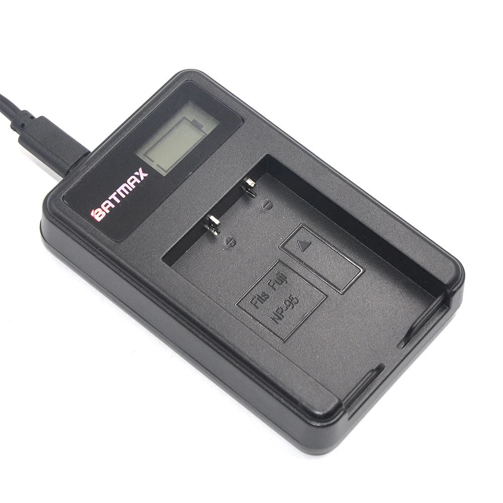 Caricabatterie Usb Lcd Per Fujifilm Np-95 Np95 Np 95 Batteria X30 X100 X100S X100T X-S1 Finepix F30 Finepix F31 Fd F31F
