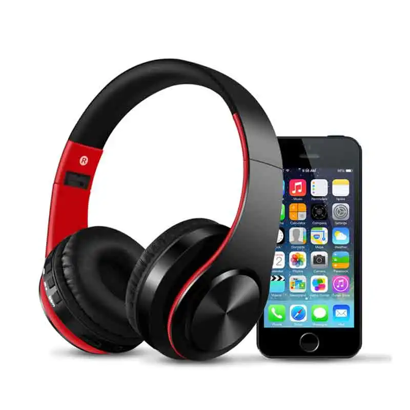 

YEINDBOO Wireless Bluetooth Headphones Support TF Active Noise Cancelling Headset With Microphone For Phones And Music