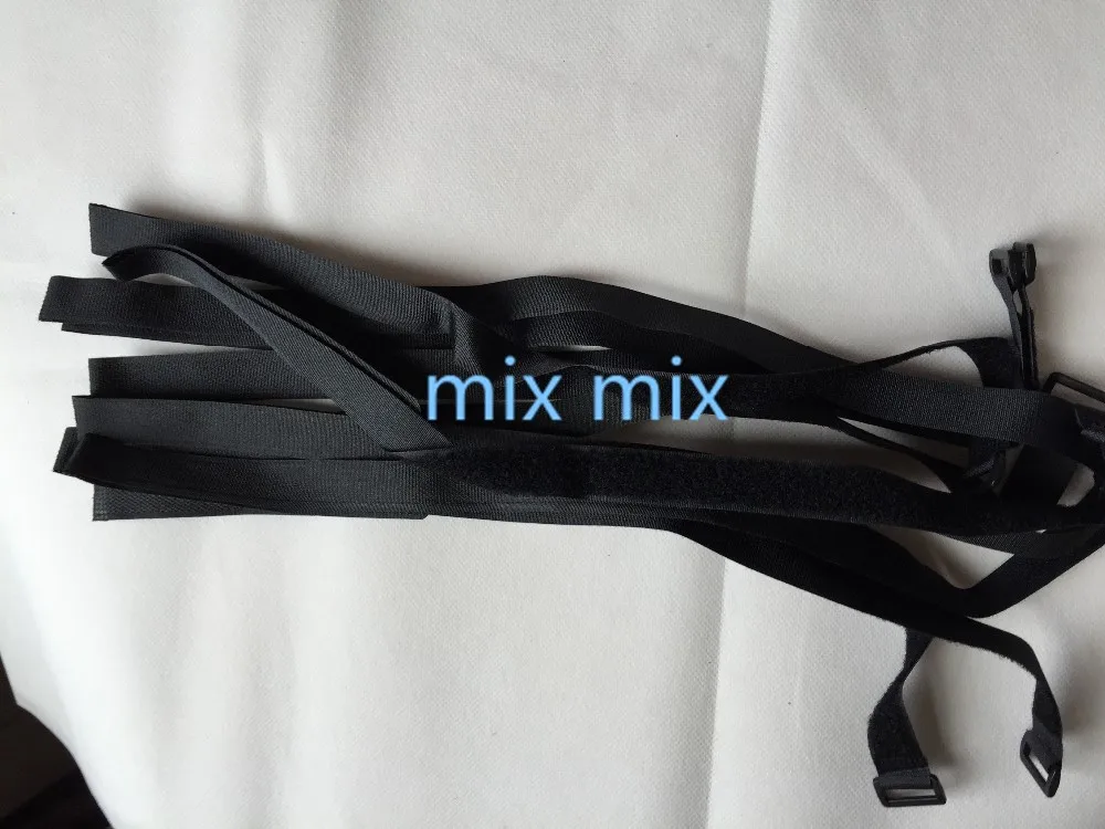 5 шт. 2X60 см 1" черный крюк и петля многоразовые крепления обертывание ремень кабельные стяжки Органайзер с пластиковой пряжкой конец