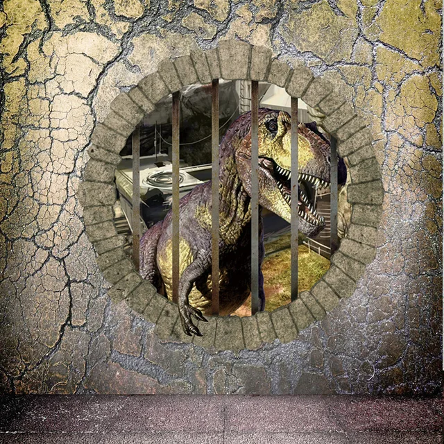Jurassic park stereoscopische muur dinosaurus slaapkamer van ... Jurassic park stereoscopische muur dinosaurus slaapkamer van ...