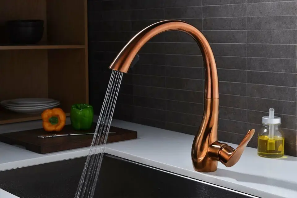 NEW Pull Out /Down Sprayer Kitchen Bar Sink Faucet Mixer ...