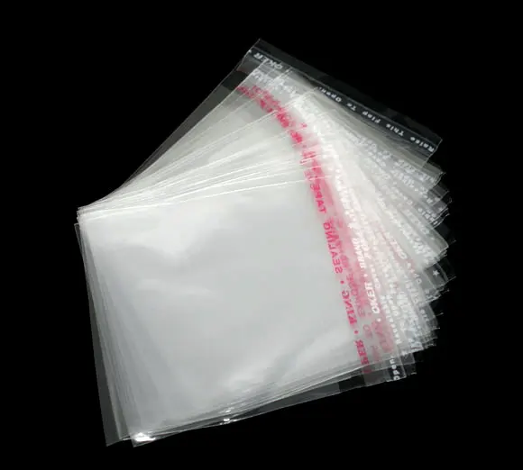 

DoreenBeads 85 Clear Self Adhesive Seal Plastic Bags 7x6cm 2015 new