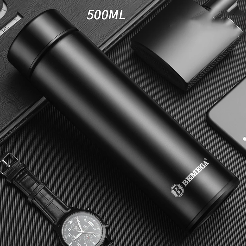 

500ML Thermos Bottles DIY Customize Laser Engrave LOGO Travel Water Vacuum Flasks 316 Steel Double Wall Thermal Cup Bottle
