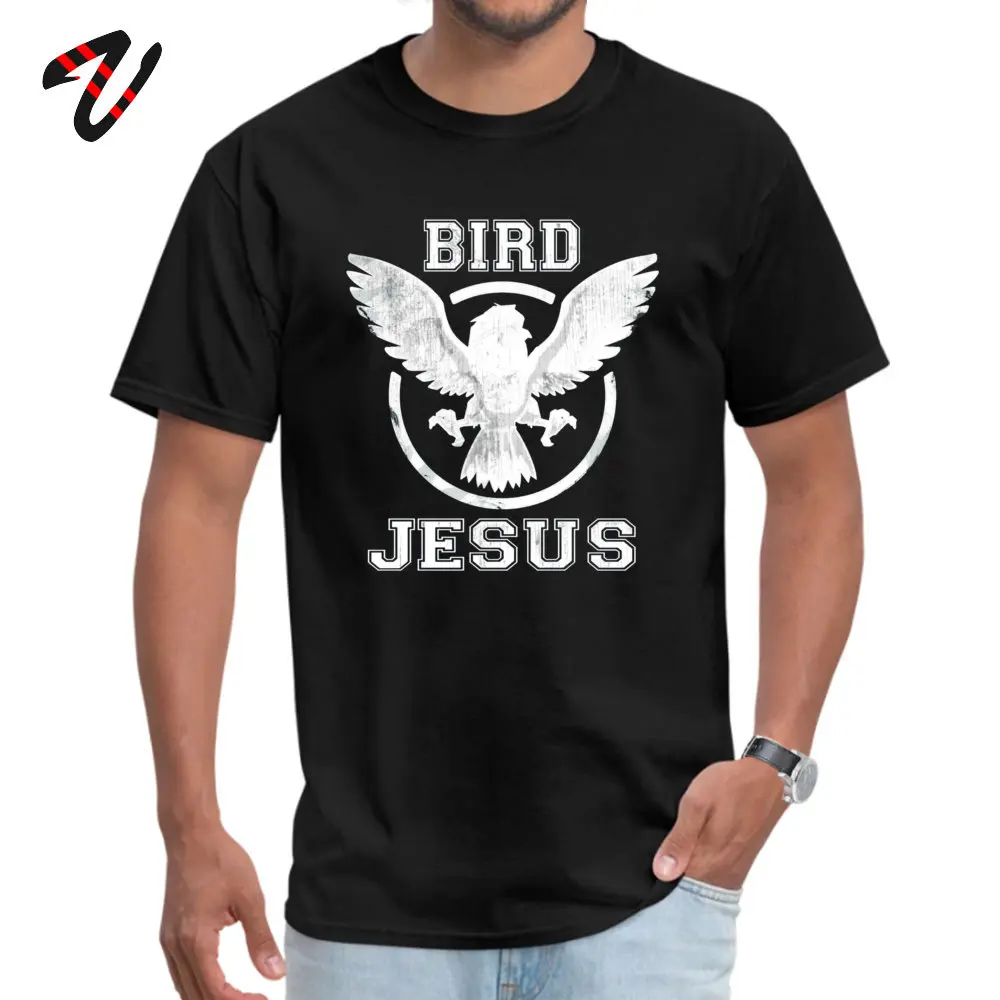 

BIRD JESUS Faddish Crazy Tops Tees Round Neck NEW YEAR DAY 100% Naruto Vibes Sleeve T-shirts for Men Printed Tops Tees