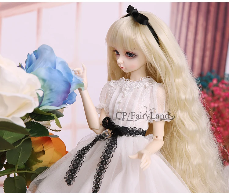 Details about   New Lace Dress clothes Hair Wig Shoes For 1/4 BJD Doll Fairyland Minifee Alicia 