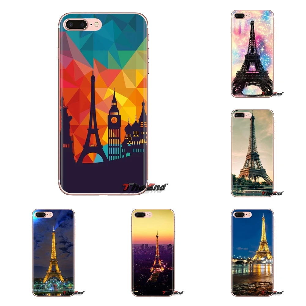 For Sony Xperia Z Z1 Z2 Z3 Z5 compact M2 M4 M5 C4 E3 T3 XA Huawei Mate 7 8 Y3II Phone Shell Cases I Love Paris and eiffiel tower |