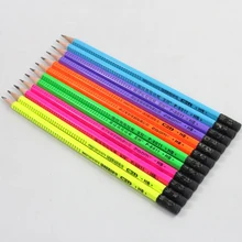 Подводка HB карандаш розовый оранжевый синий зеленый цвет для черного дерева шестиугольный карандаш с ластиком Высокое качество карандаш распродажа