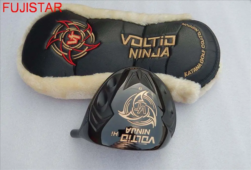 FUJISTAR golf VOLTIO NINJA Hi-cor титановая головка водителя для гольфа черного цвета с покрытием - Цвет: 9 deg head