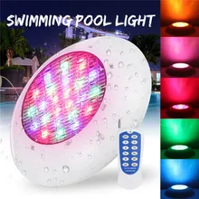 Mising 36W RGB Led Swimming Pool Light IP68 Waterproof AC12V Outdoor RGB UnderWater Light Pond Led Piscina Luz Spotlight+Control