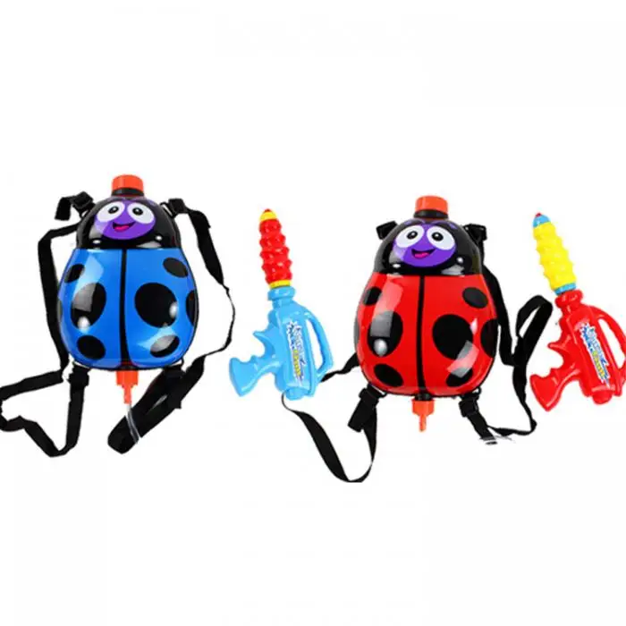 Children Kids Water Spray Blaster Toy Pumping Pull With Backpack For Summer Beach Random Color@ZJF