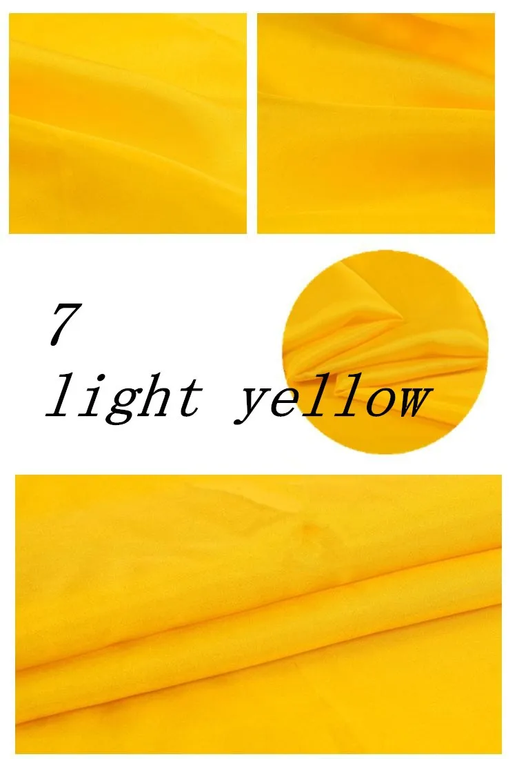 7 light yellow 5 м/лот) шелк Ткань для шитья 9 momme habutai habotai подкладочные ткани tecido Тюль Ткань tissu чистый шелк тутового дерева - Цвет: 7 light yellow