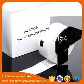 

4 Rolls Brother Compatible DK-11218 Generic Label QL-700 DK-1218 DK1218 DK 1218 DK11218 adhesive sticker 24 mm Round Sticker
