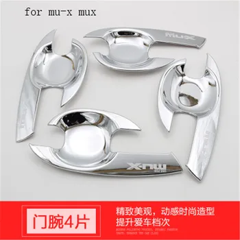 

ABS Chrome Door Handle Bowl Door handle Protective covering Cover Trim for ISUZU mu-x mux 2017 2018 Car styling