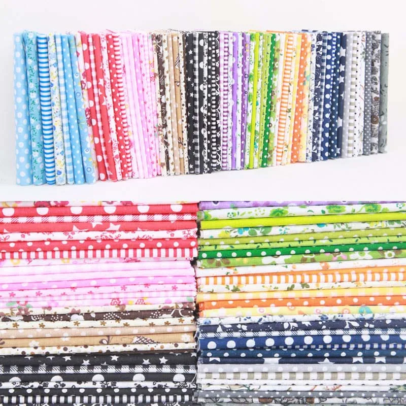 10 Colors Patchwork High Quality DIY Sewing Mixed Style Floral Print
100% Cotton Fabric Cloth Material 7 Sheet