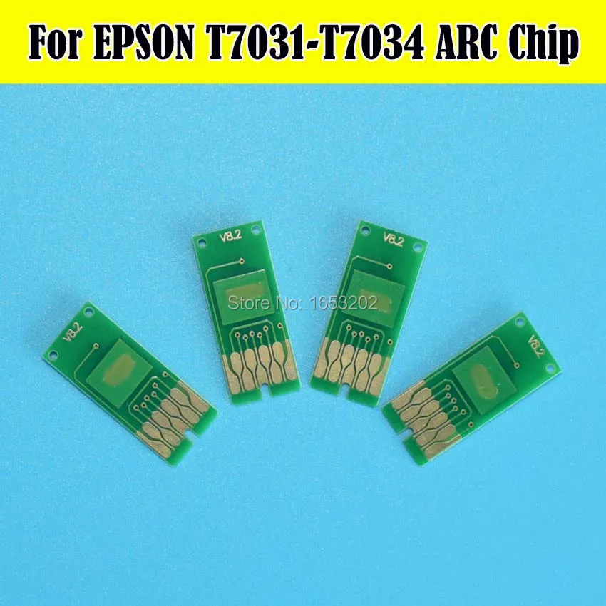 2 комплекта чипов автосброса для Epson T7031 T7034 T7031|cartridge chip|arc chipauto reset chip |