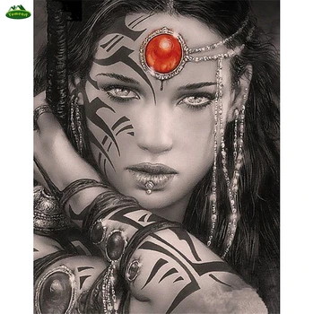 

YUMEART Diamond Painting Cool Girl Warrior Embroidery Cross Stitch Rhinestones Diamond Mosaic Sexy Women Resin Craft Home Decal