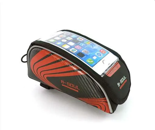 

2019 Bags Cycling MTB Mountain Bike Frame Front Tube Storage Bag Touch Screen for 5.5 inch Mobile Phone Waterproof