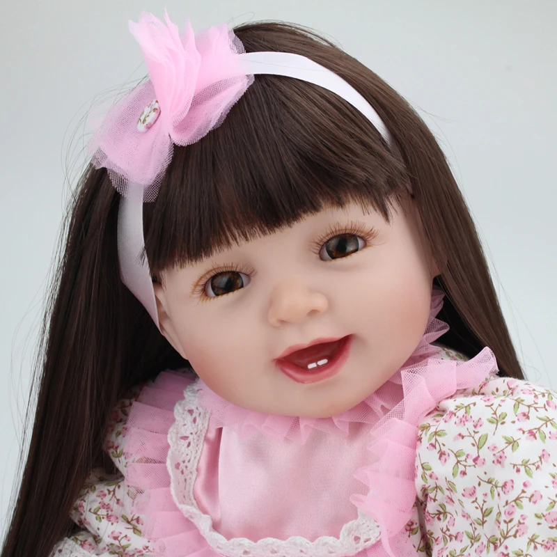 Bebe reborn 55 см Прекрасные Силиконовые Куклы Reborn для малышей реалистичные хобби ручной работы кукла для детей, для девочек безопасные Классические игрушки