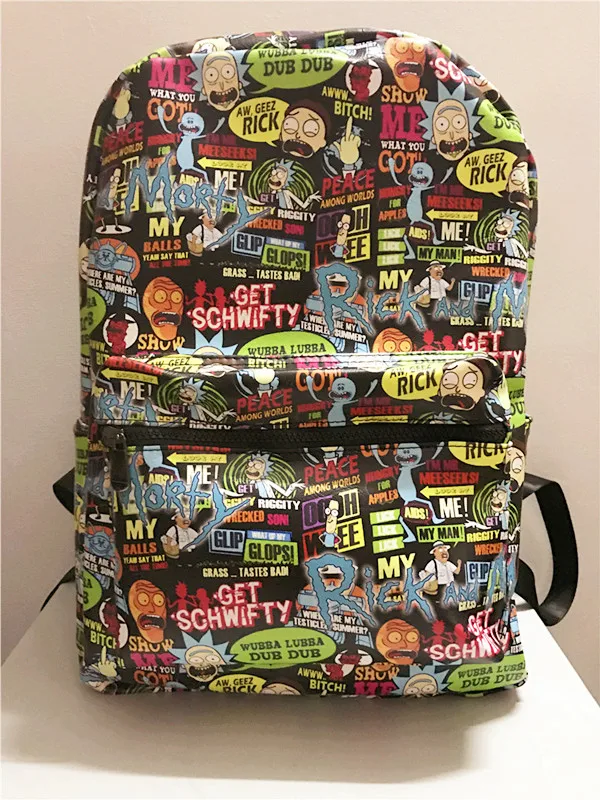 Anime Rick y Morty Cos hombre mujer impermeable gran capacidad mochila para ordenador portátil mochila Rick Morty Anime Rick y Morty Cos hombre mujer impermeable gran capacidad mochila para ordenador portátil mochila Rick Morty