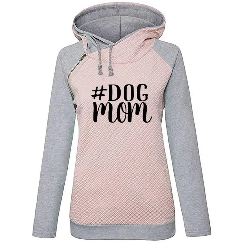  Dog Mom 2018 New Fashion Hoodies Women Kawaii Sweatshirt Femmes Printing Pattern Thick Female Cropp