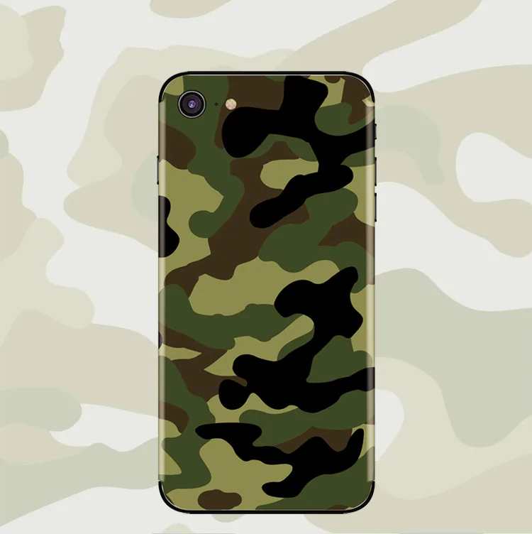 Наклейки для iPhone X XS XR XSMAX защитная пленка наклейки на телефон постер камуфляжная