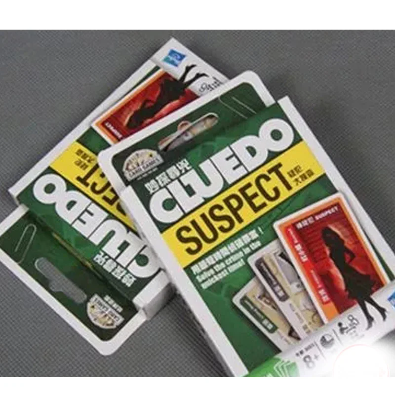 Настольная игра "Cluedo Suspect", ментальная логическая карточная игра, английские/китайские инструкции, легко играть с бесплатной доставкой