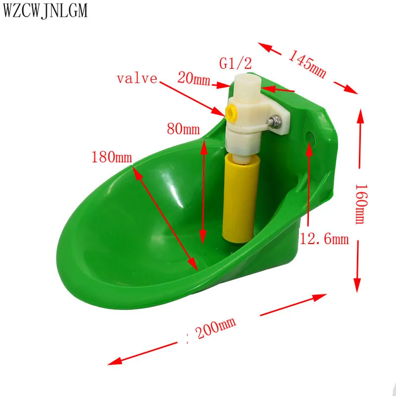 Овцы автоматический чаша пони теленка свинья подачи животных подачи пластмасс зеленый Премиум питьевой Water6pcs