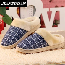 The new cotton slippers for men and women lovers household slippers to keep warm shoes pantoufle homme in the fall and winter
