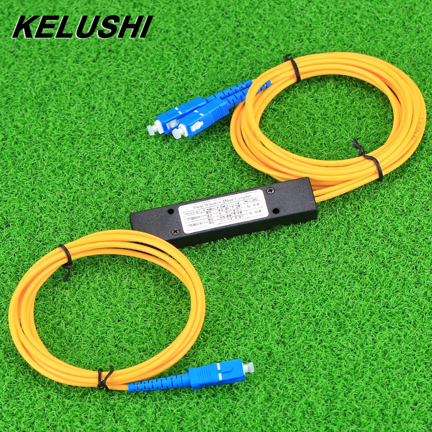 KELUSHI 1x2 Телеком ПЛК кассета волоконно оптический сплиттер с SC Компактный
